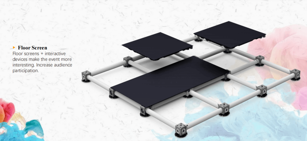 Écran de sol LED de location intérieur et extérieur