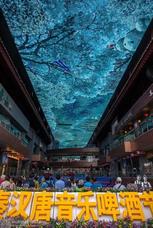 Xi'an Qin Han Tang International Cultural Plaza LED Sky Screen