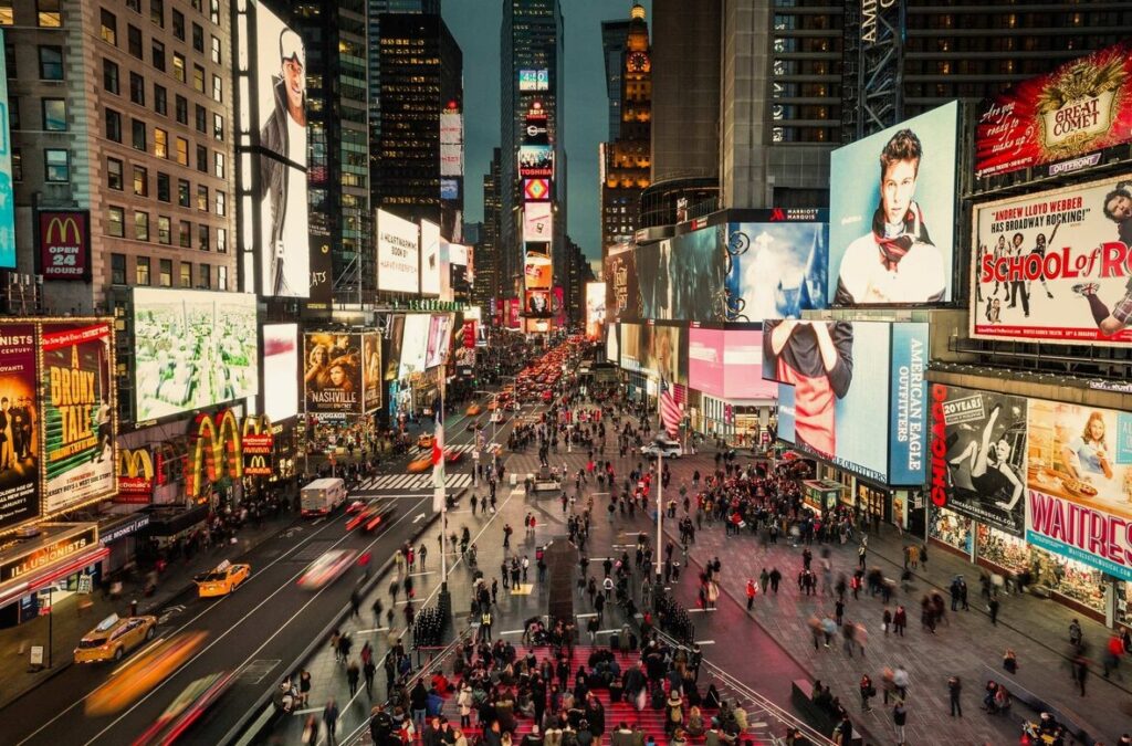 Plaza LED advertising screen