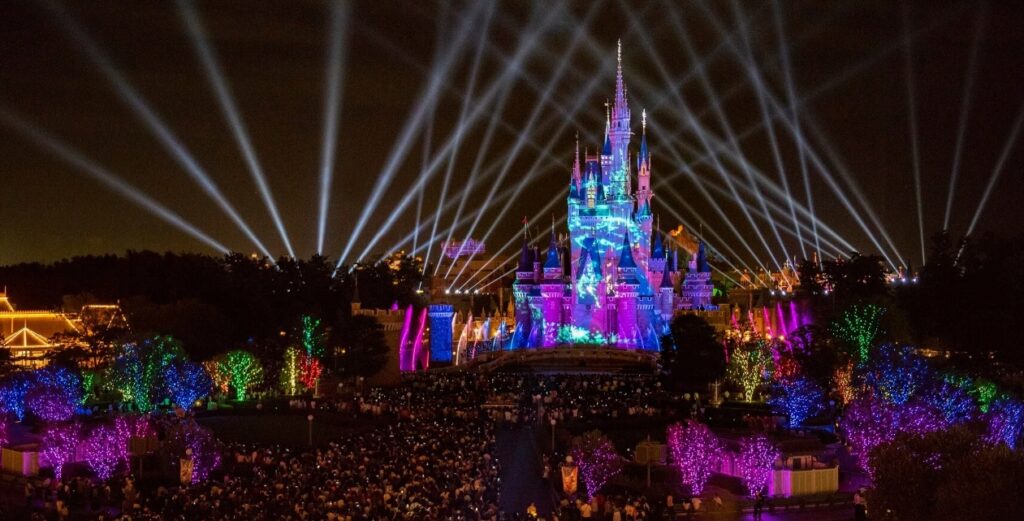 Cube LED Display at Disneyland