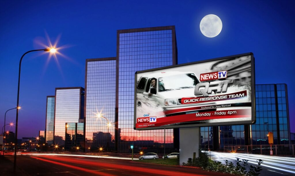 Install outdoor digital billboard