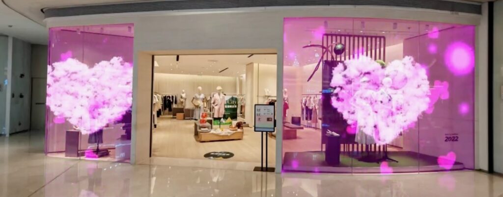 LED transparent screens