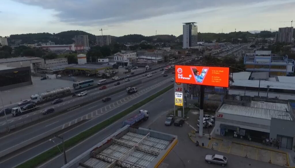 Outdoor LED display case