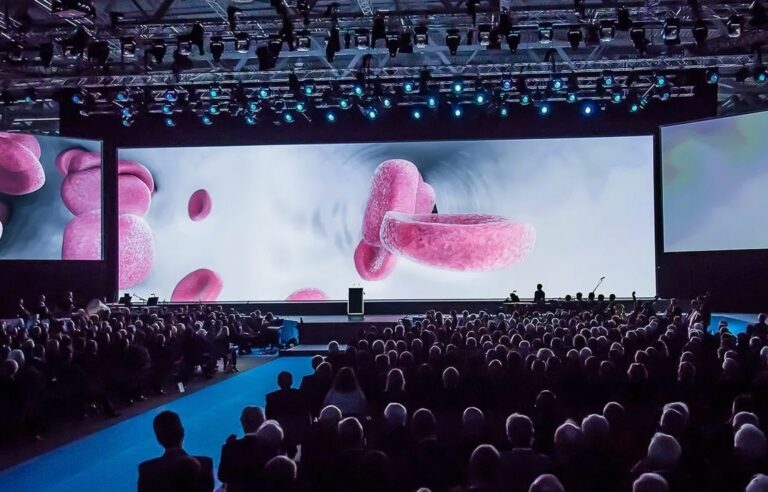 LED display screen for new international brand product launch conference