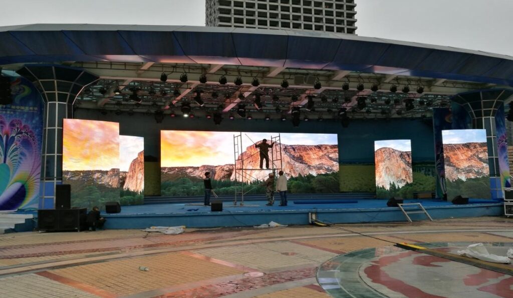 Location et installation d'écran LED