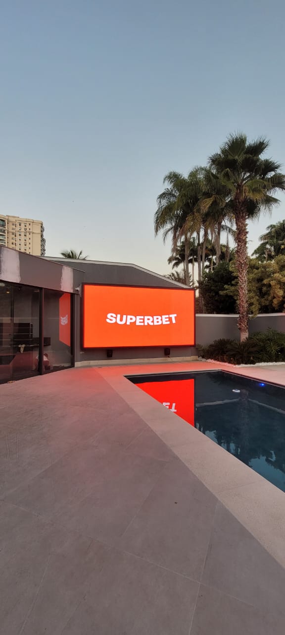 Swimming pool outdoor LED screen