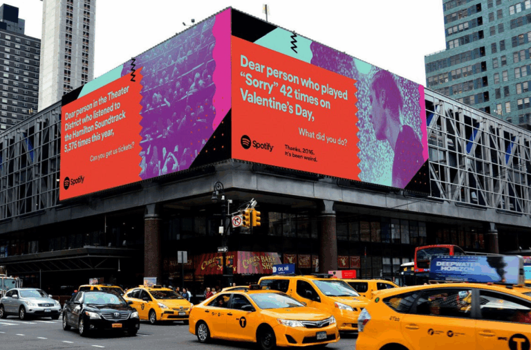 Commercial advertising display