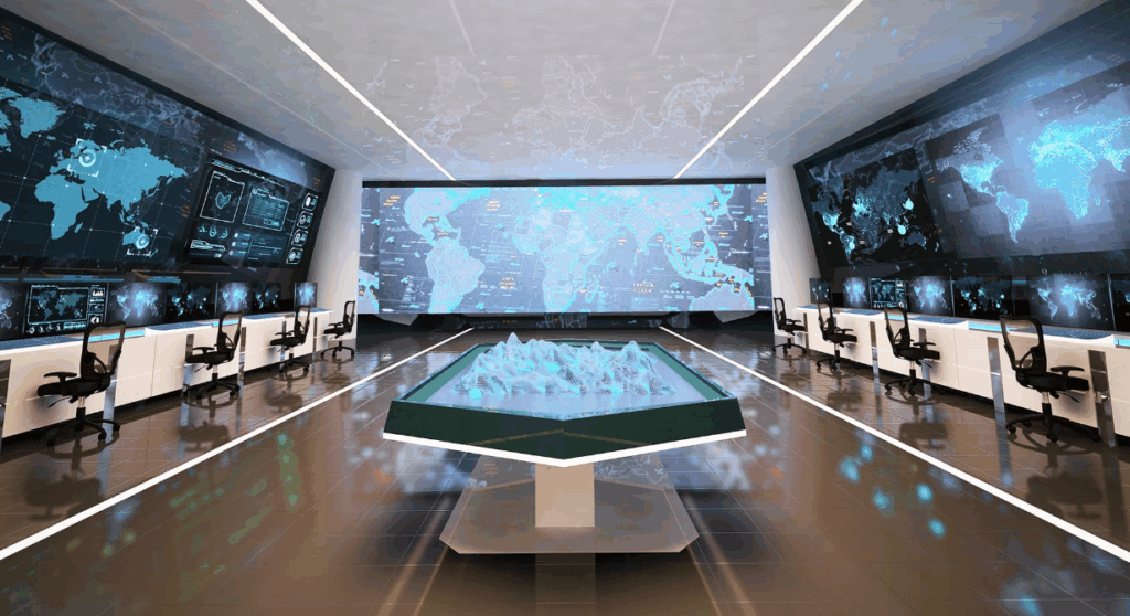Control room LED screen