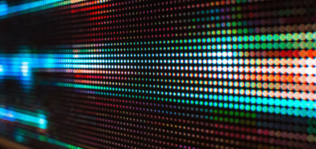 Screen pixel spacing