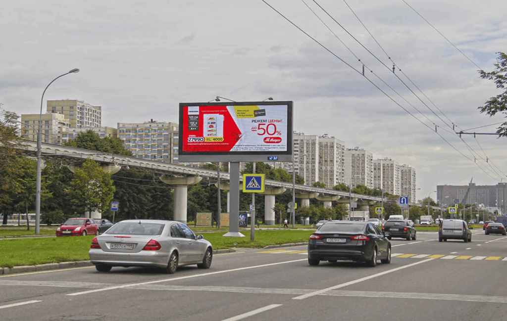 Outdoor digital billboard