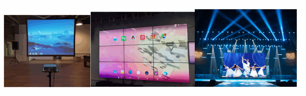 Projector vs. LCD vs. Stage LED