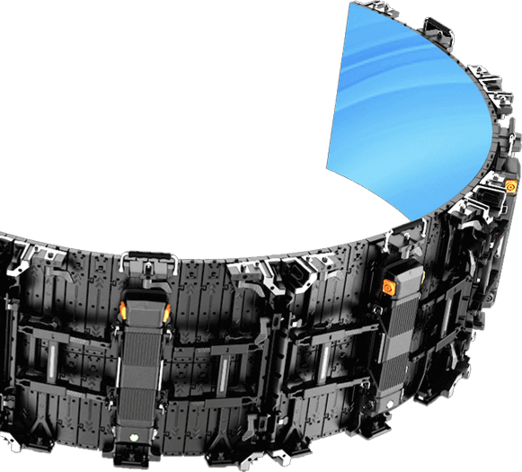 Curved LED display