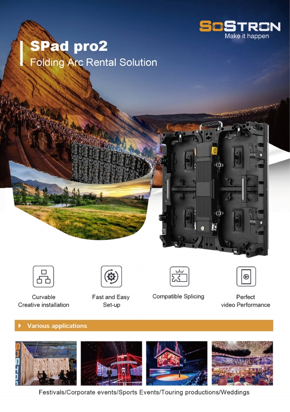 Écran de location LED en forme de LED - sPad pro2