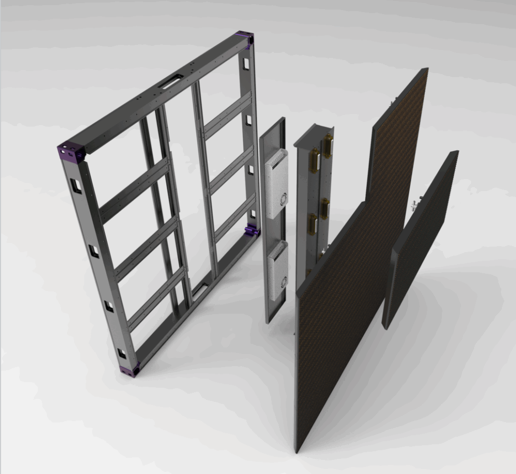 die-cast aluminum LED cabinet structure