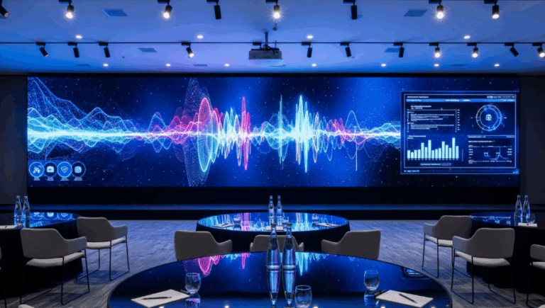 High-resolution 4K LED video wall