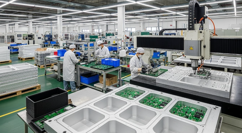 Fabrication industrielle de vitrines LED