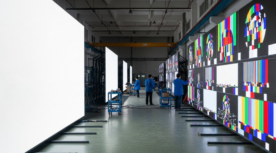 LED display factory aging test room
