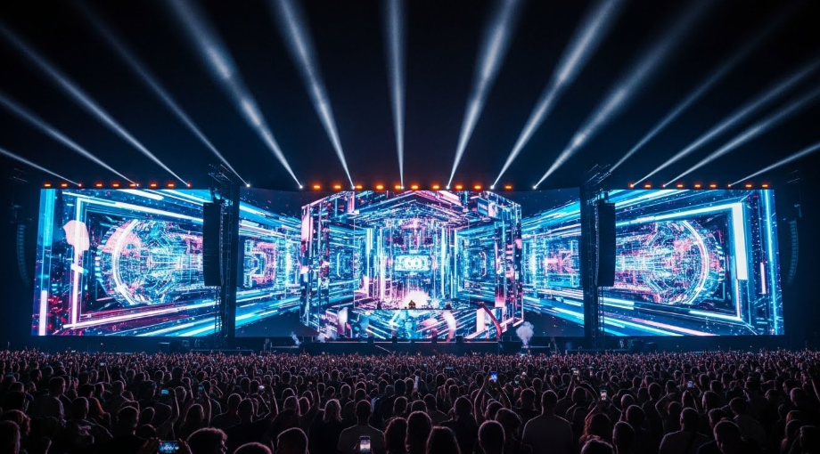 Large-scale outdoor 3D LED wall