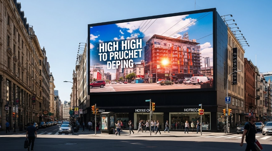 Panneau d'affichage extérieur à LED avec une luminosité extrêmement élevée