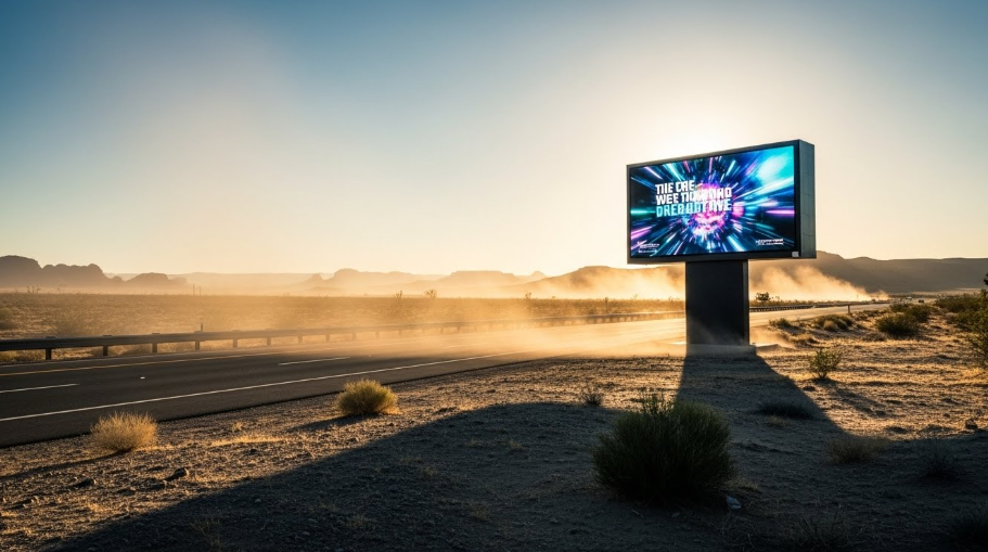 Écran LED extérieur fonctionnant dans des environnements extrêmes