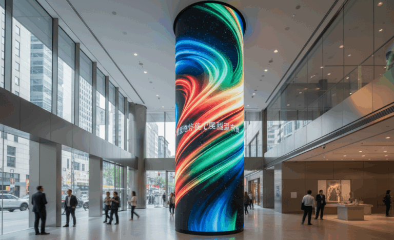 high-end flexible LED cylinder display