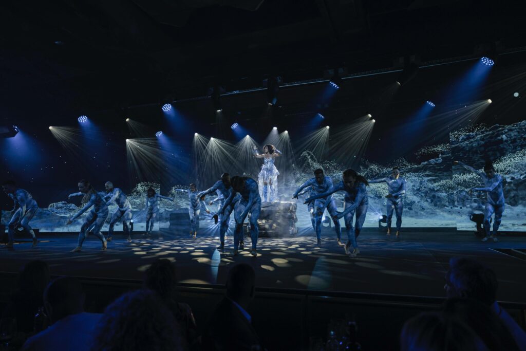 large LED video wall