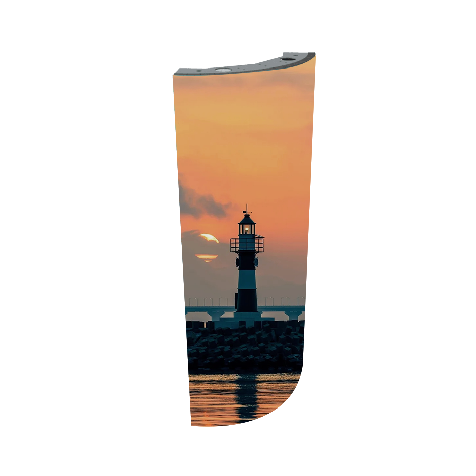 Outdoor LED display curved box