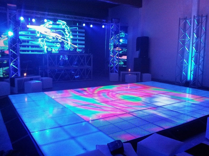 pista de baile LED interactiva