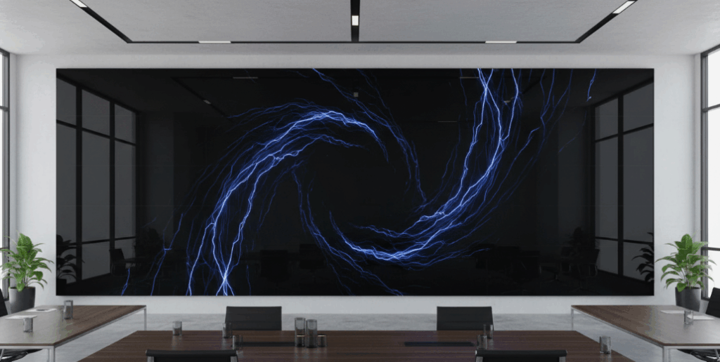 Ultra-high resolution P1.25 fine-pitch LED display wall