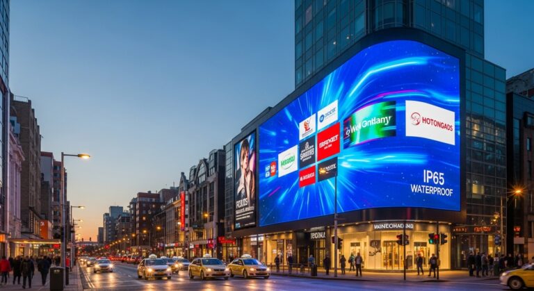 A high-resolution outdoor LED display screen