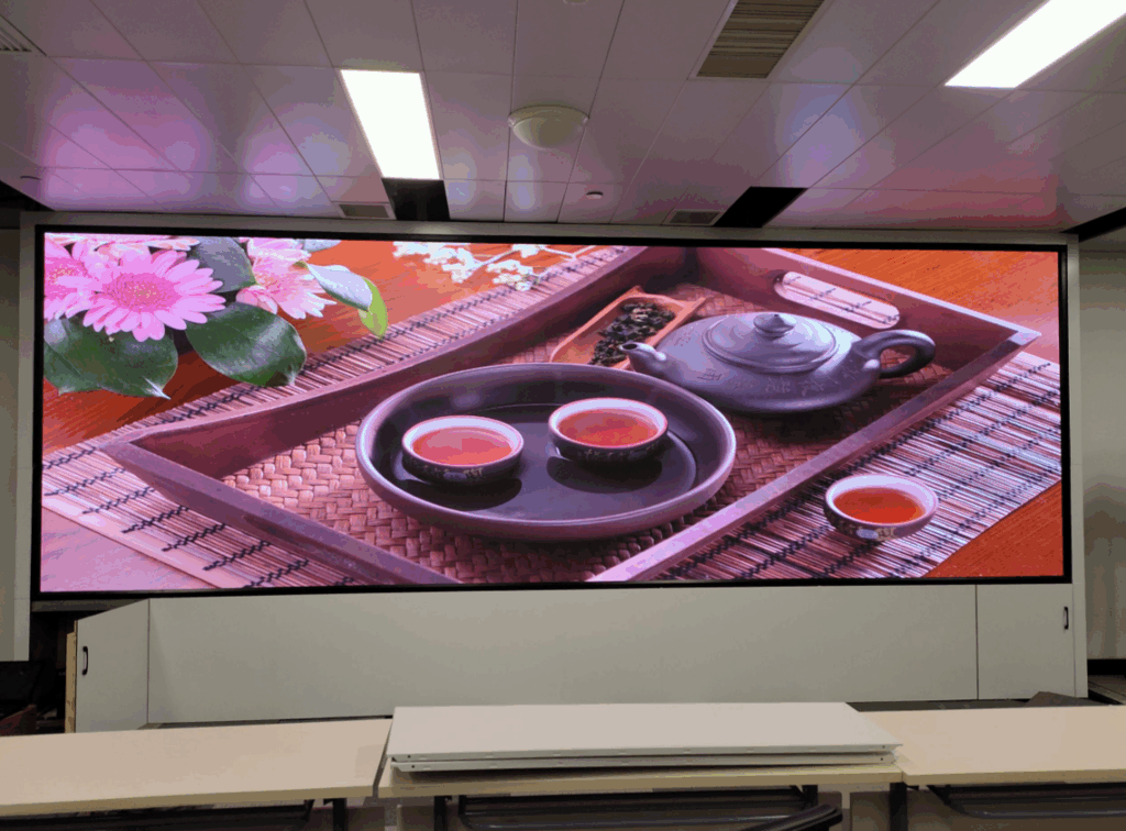 A professional indoor P4 LED display screen
