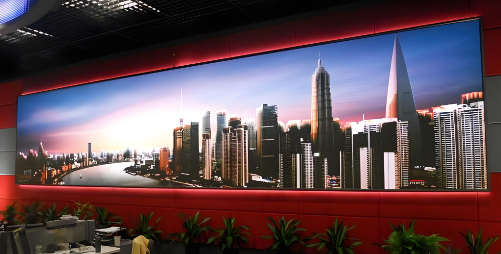 Ultra-high resolution P1.25 fine-pitch LED display wall