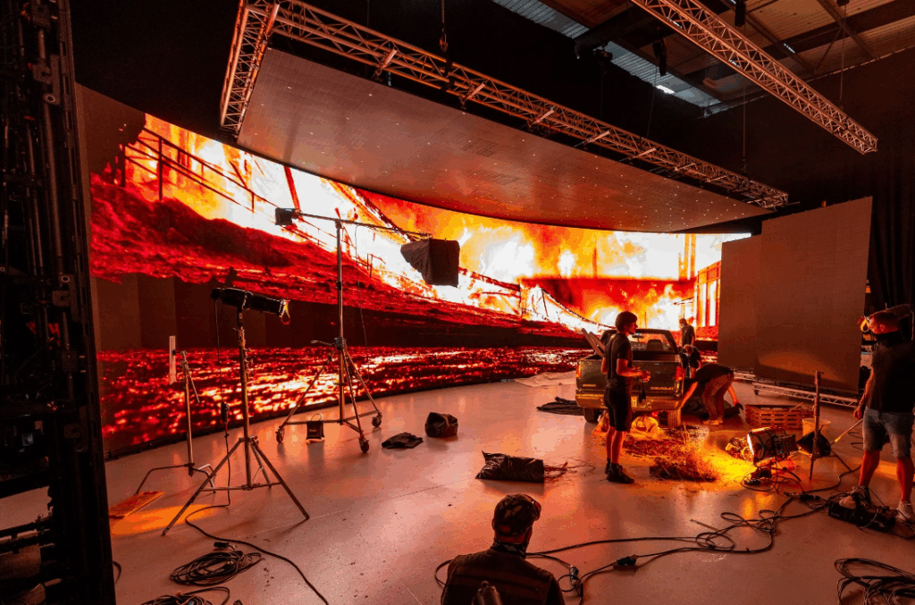 Virtual shooting LED wall