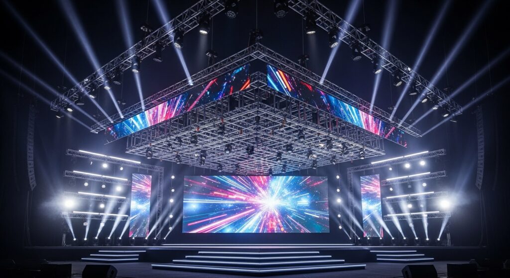 large concert stage