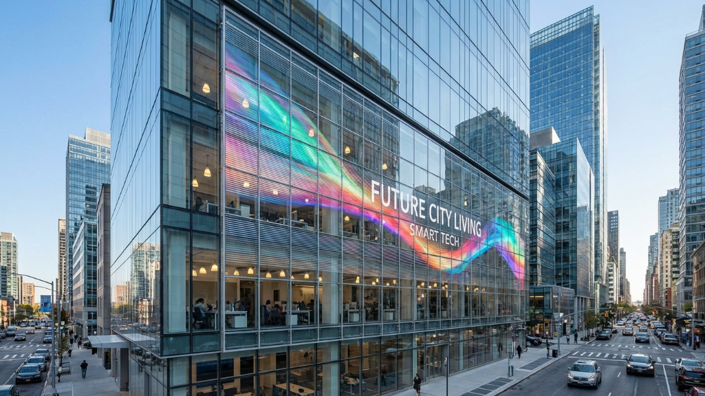 屋外用透明LEDディスプレイスクリーン