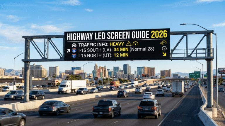 Highway LED screen guide 2025 with bright outdoor LED display