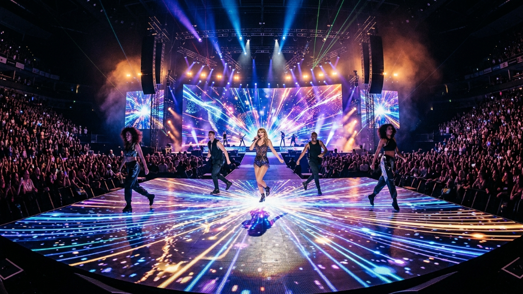 交互式LED地板屏幕舞台装置