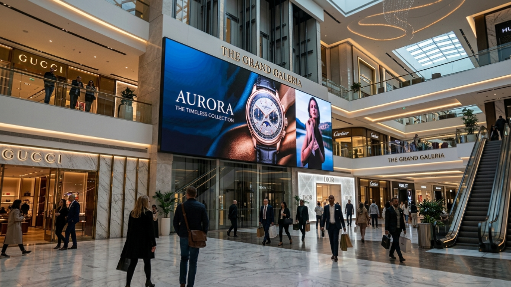 Grand écran mural vidéo LED