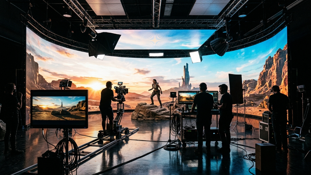 XR虚拟制作LED墙面显示屏工作室高分辨率屏幕