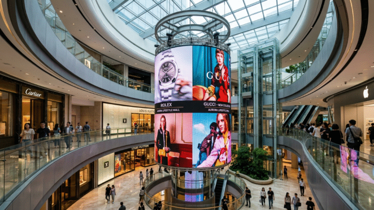 cylindrical LED display