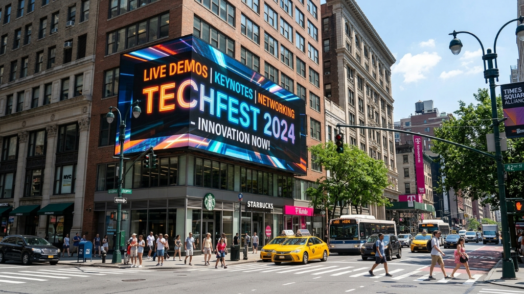 Écran LED extérieur haute luminosité visible en plein soleil