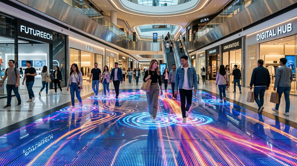 交互式LED地板显示屏