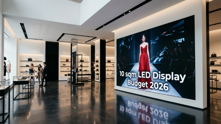 10 sqm indoor LED display budget commercial screen