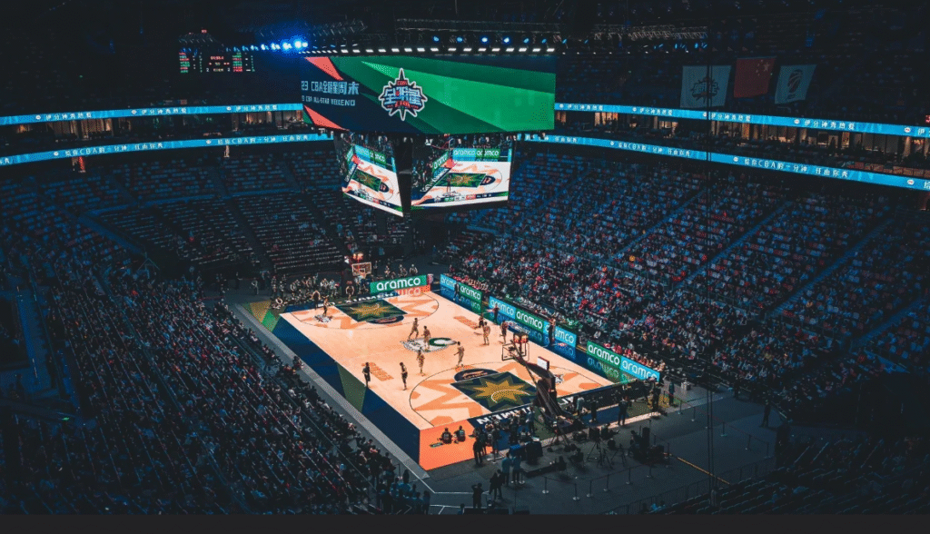 Basketball LED perimeter screen