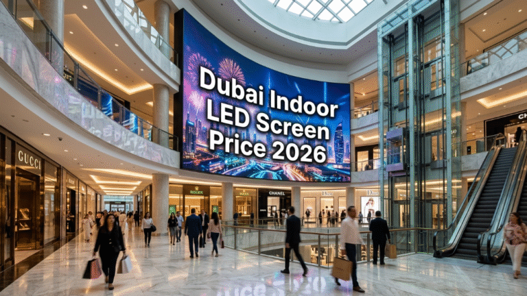 Dubai indoor LED screen price 2026 video wall display