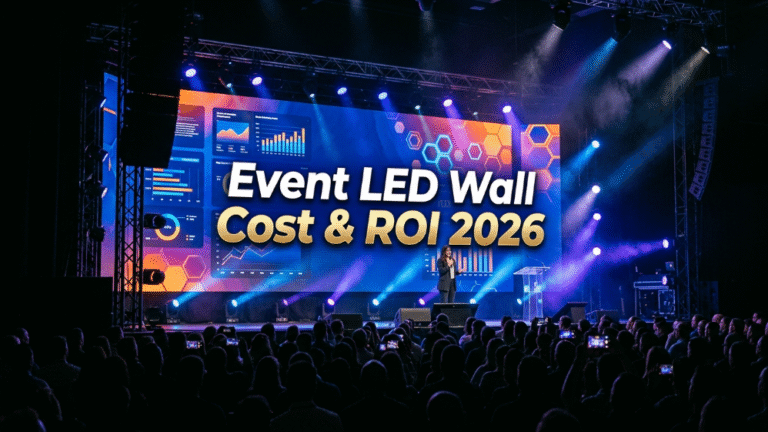 Event LED background wall cost and ROI 2026 stage display