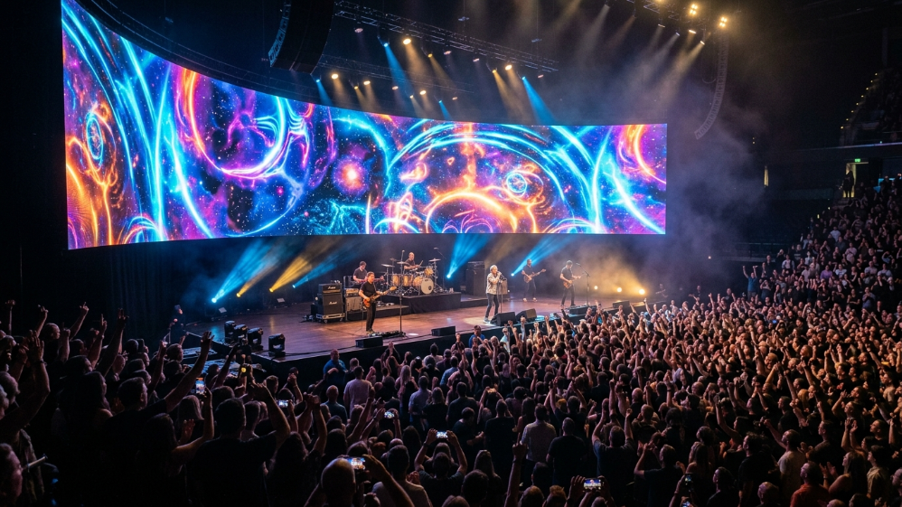 Immersive event LED wall increasing audience engagement