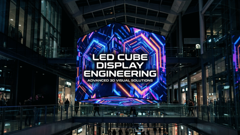 LED cube display engineering with seamless 3D LED panels