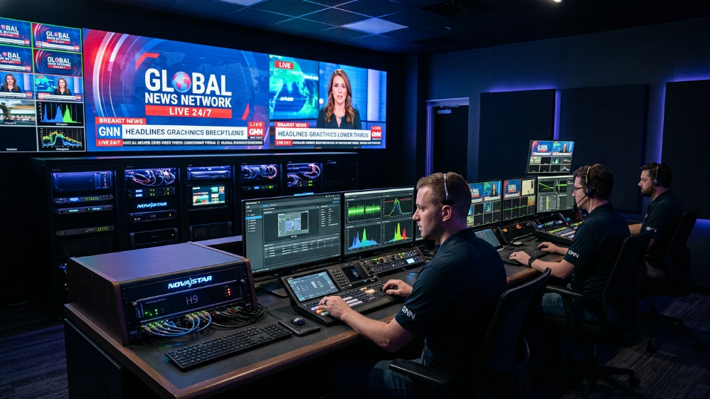 LED视频墙控制系统和广播室