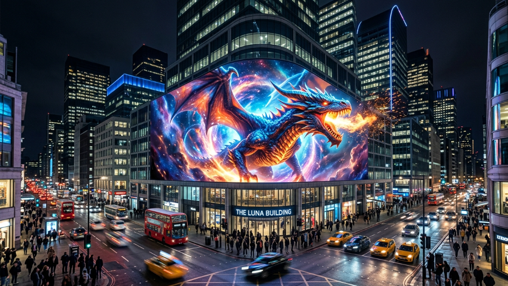 大型户外P3 LED 3D广告牌建筑